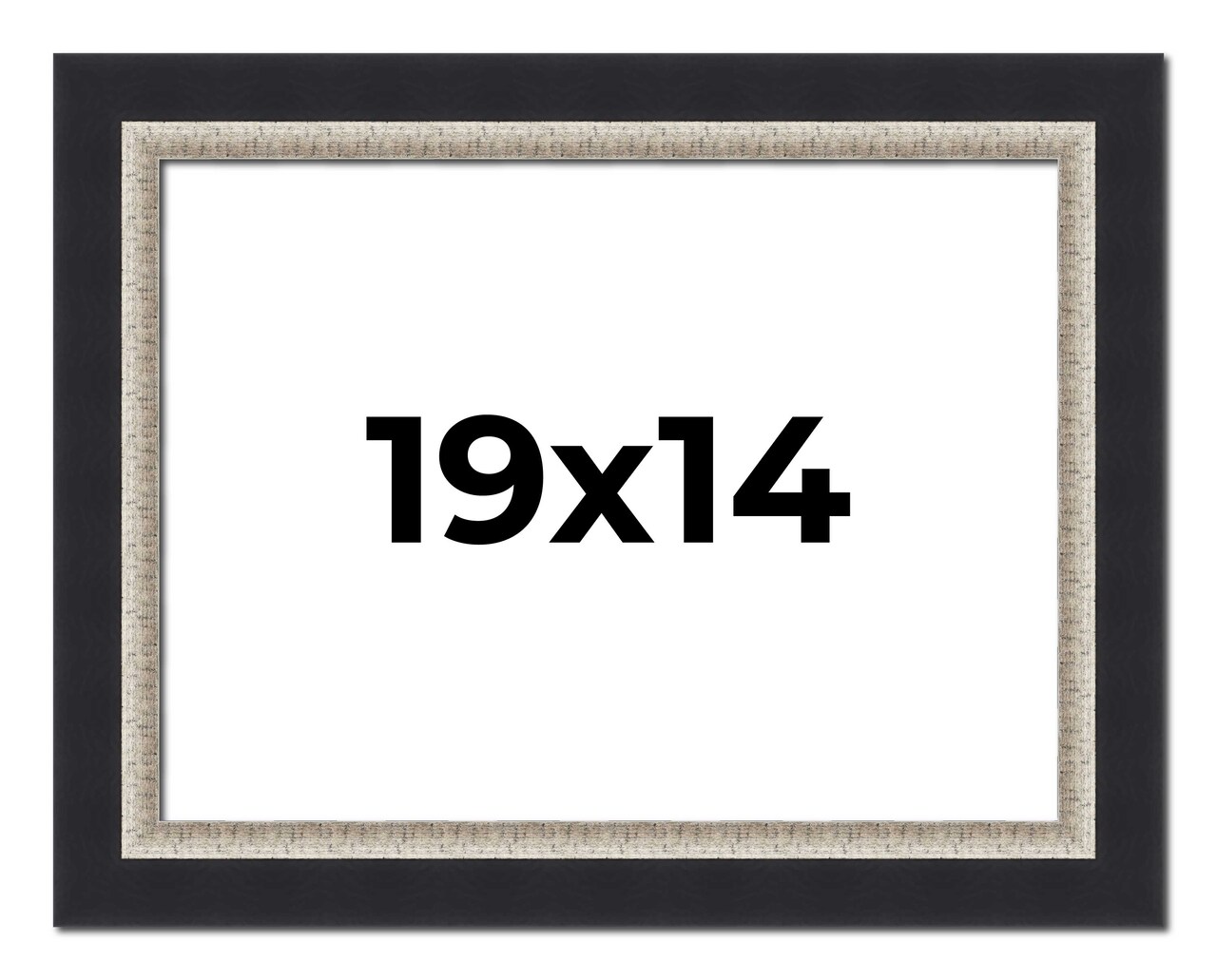 14x19 Embellished Picture Frame with UV-Resistant Acrylic & Acid Free Backing, Available in 3 Finishes - Black, Brown, Gold